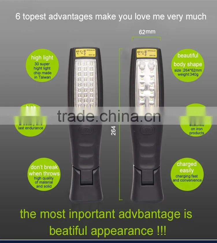Automotive Rechargeable LED Work light for inspection