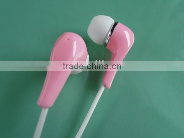wholesale High quality in-ear mobile phone black earphones