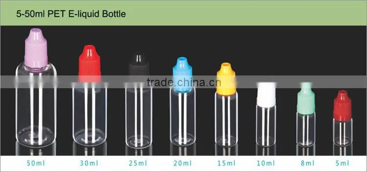 Silver Plastic E-Liquid Droppers 5ml-50ml