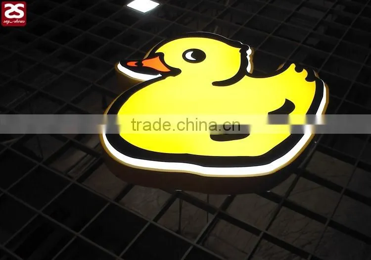 acrylic vacuum thermoforming led light box signs