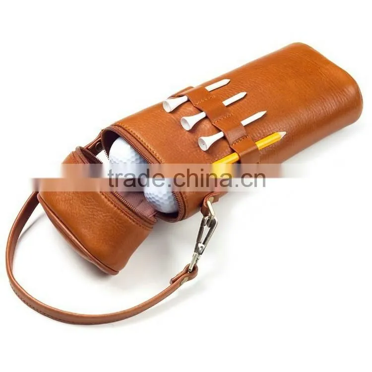 Leather Golf Ball Carrying Holder Storage Bag new items in china market