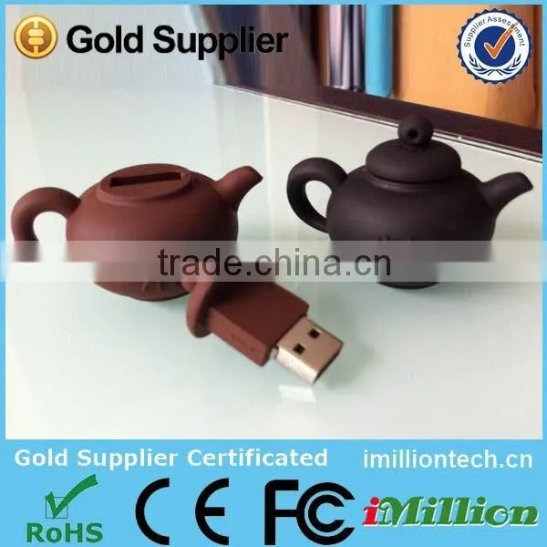 China suppier hots item Chinese mini teapot shape usb flash drive 2.0/3.0 pendrives 32gb 16gb 8gb 4gb usb memory stick wholesale