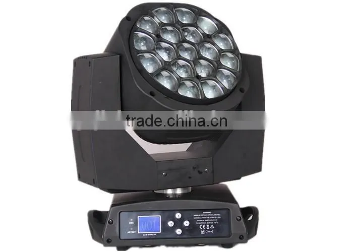 New professional 19x12w RGBW 4in1 Led Bee eyes moving head Zoom Light stage light