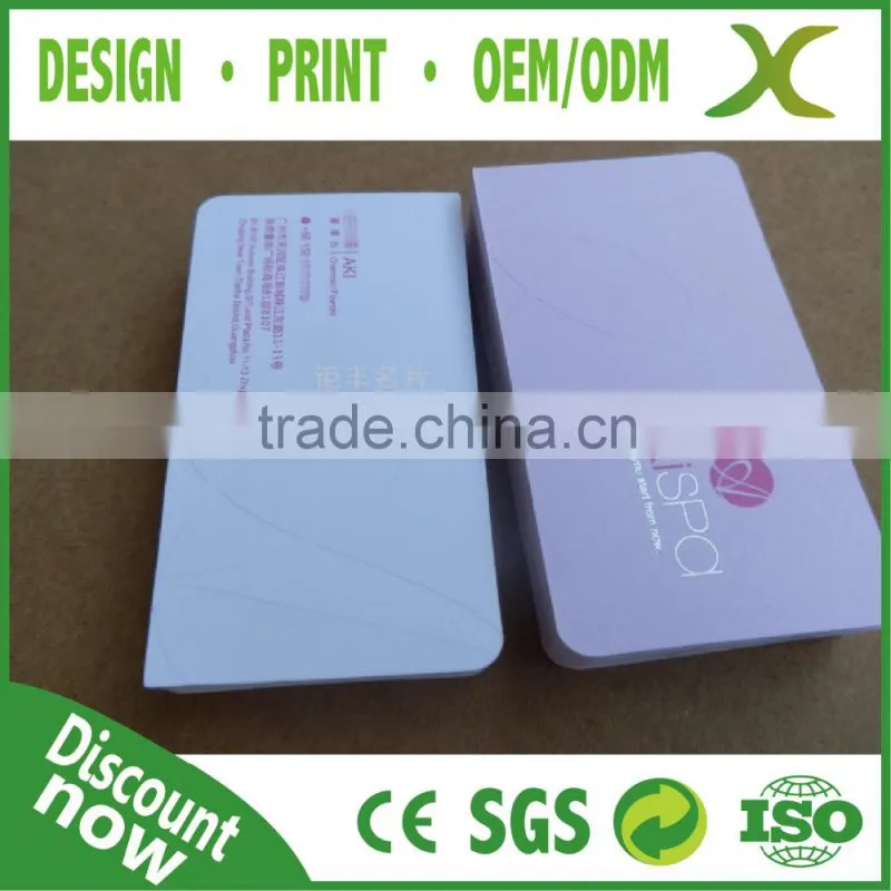 High Quality Best material Paper cards / Paper Business Card printing/ Paper edge colored card