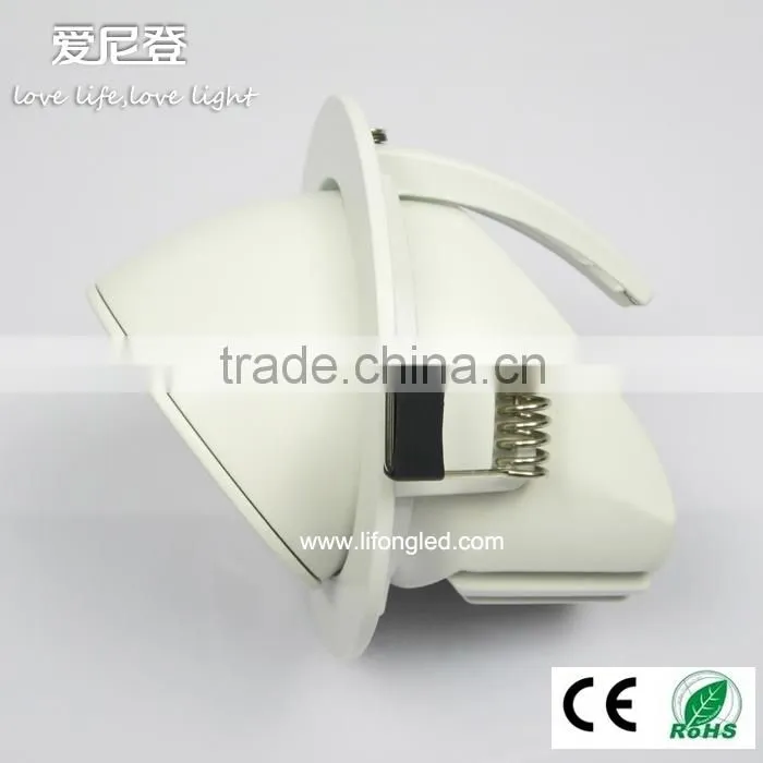 2015 new stylish led recessed comb style 9W gimbal led trunk downlight for high end shop light