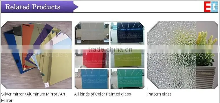 2-19mm Customized good quality ultra clear float glass