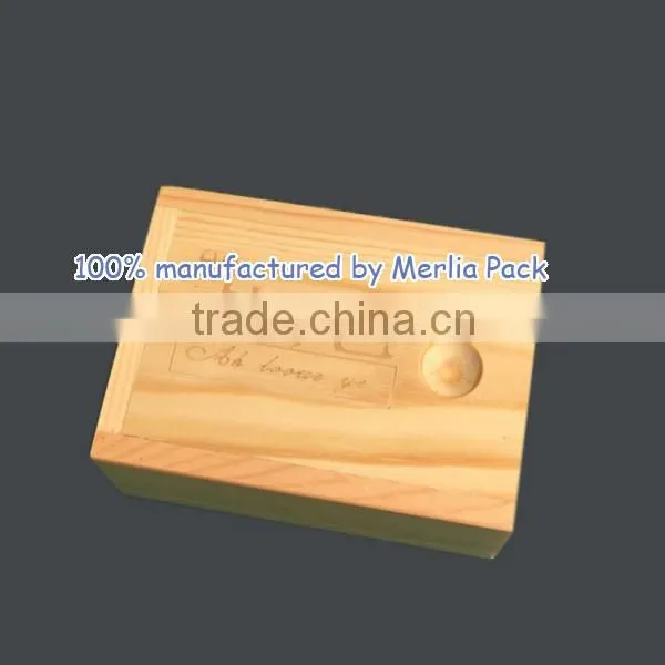 Sliding Lid Real Wood Box Vegetable-based Soap Sun Kissed Box