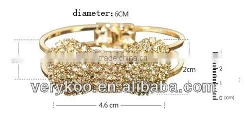 Rhinestone bow bracelet for girls,wholesale wedding accessoriesFCM-30028