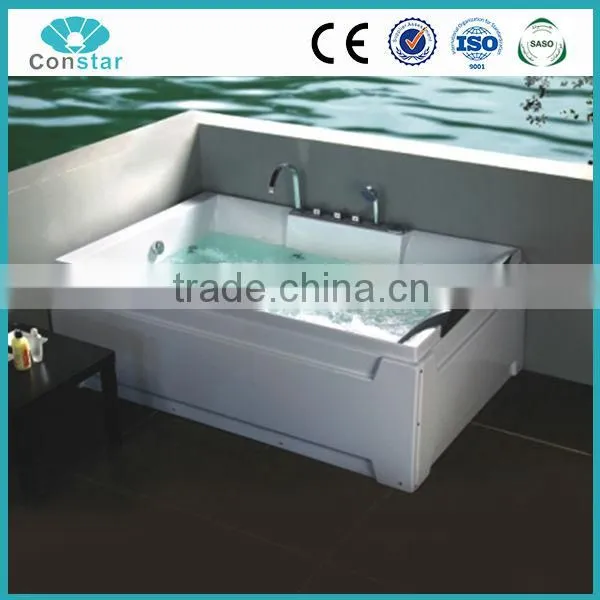 Deluxe Rectangle 2 Person Massage Bathtub