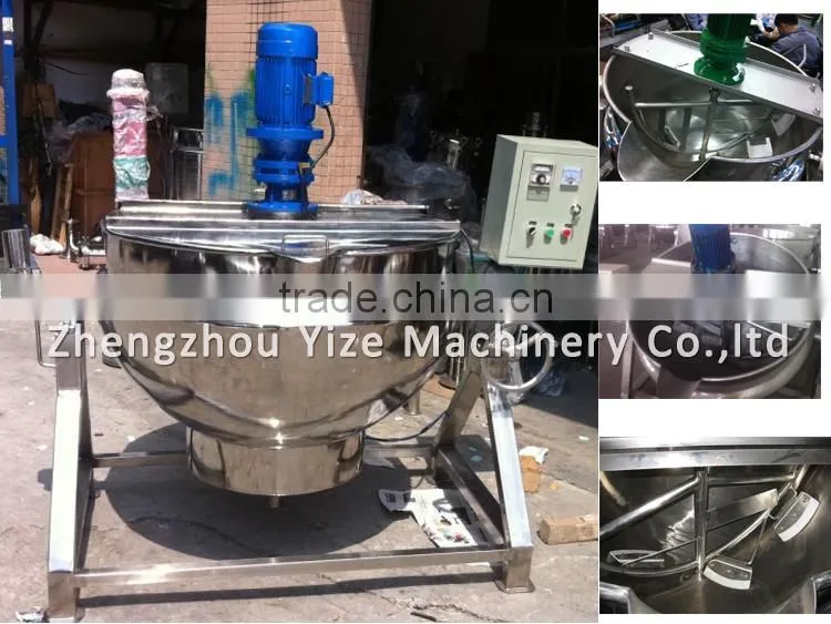 Commercial electric cooking pot / sugar cooking jacketed kettle for sale