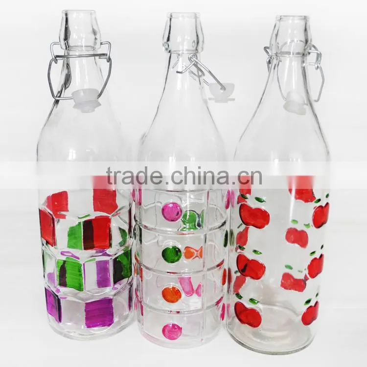 1000ml hand painted glass water storage tanks