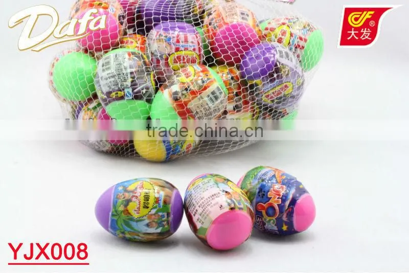 Dafa animal toy,tattoo,press candy in surprise egg toy candy