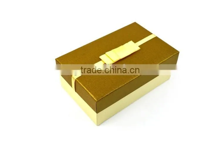 Good quality for the paper cardboard box with yellow ribbon