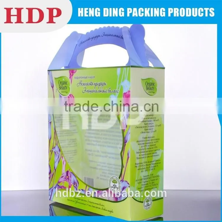 custom logo clear plastic gable box