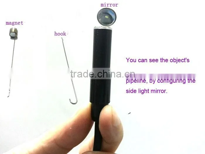 protable dia 10mm waterproof handle usb borescope endoscope inspection sanke camera
