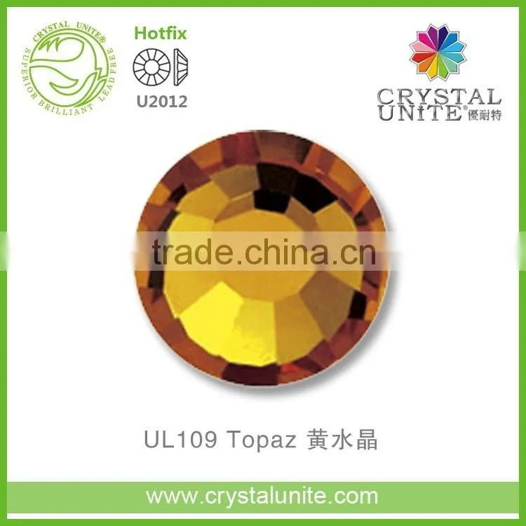U2012 Topaz Lead Free Hot Fix Rhinestone