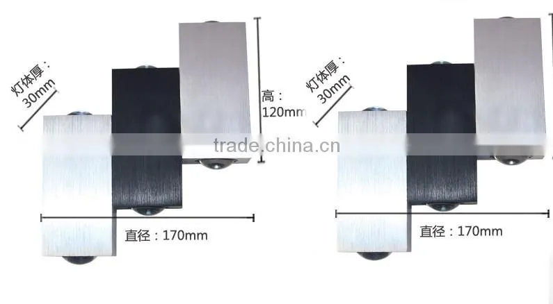 Aluminium 8W rectangle led spotlight /background led spotlight/ Internet bar led light/Hotel led spotlight, LED bedroom light