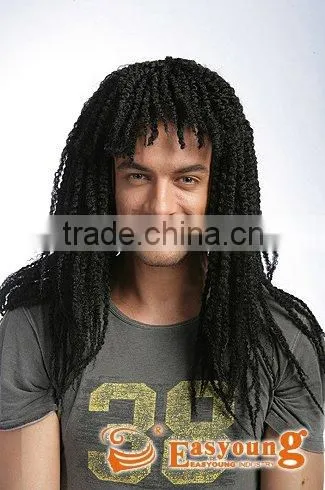 Long afro dreadlock braids hair cosplay wigs for black men