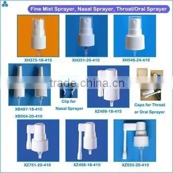 Mid sized 50ml Clear PET Bottle with 20/410 fine mist spray nozzle