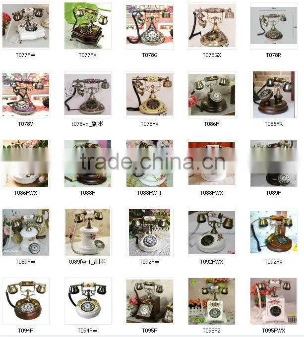 Home deco wooden telephone trends Furniture