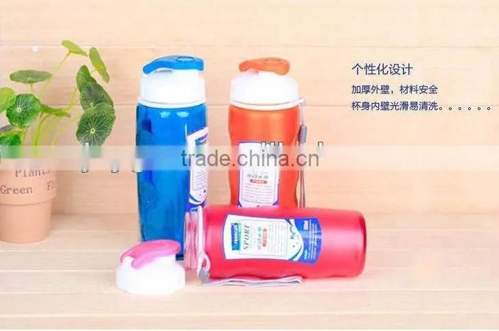 500ml glass sport shaker bottle with plastic cover