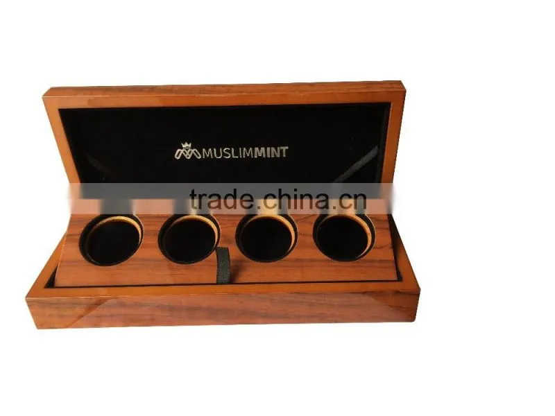 Wood Coin Presentation Cases and Display Boxes
