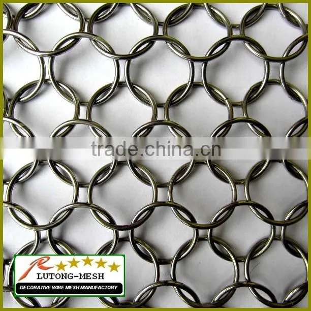 transparent mesh fabric,small decorative folding screen,metal mesh fabric