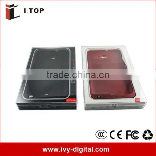 SE002-1 3000mAh Rechargeable Battery Case Power For Samsung Galaxy Note i9220 GT-N7000 Red/White/Black