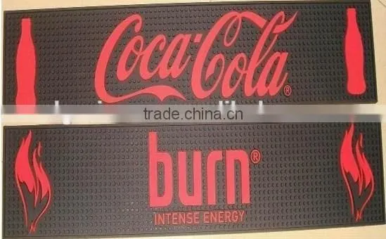 Promotional plastic soft pvc bar mat