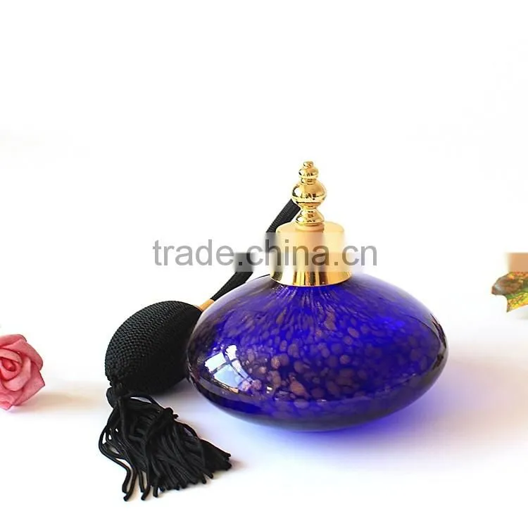150ml High Quality New Design Hot Sale Big Capacity Blue Airbag Glass Perfume Bottle