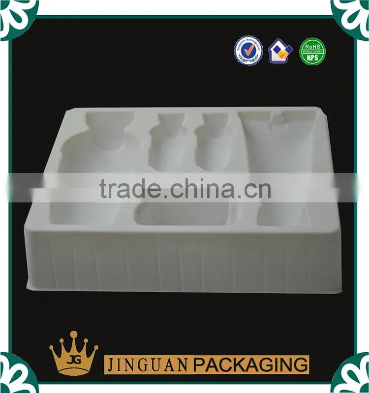 Hot Sale Packaging Disposable Black PP Flocking Plastic Cosmetic Tray Blister