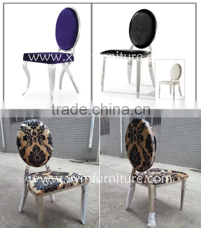 high class royal home furniture new design stainless steel chair