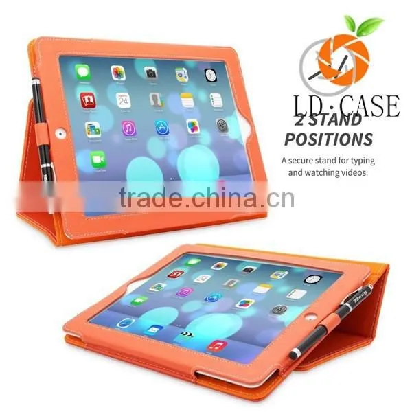 Leather Stand Foldable Case Cover with Multiple Viewing auto Sleep Wake For Apple iPad Pro 9.7 inch