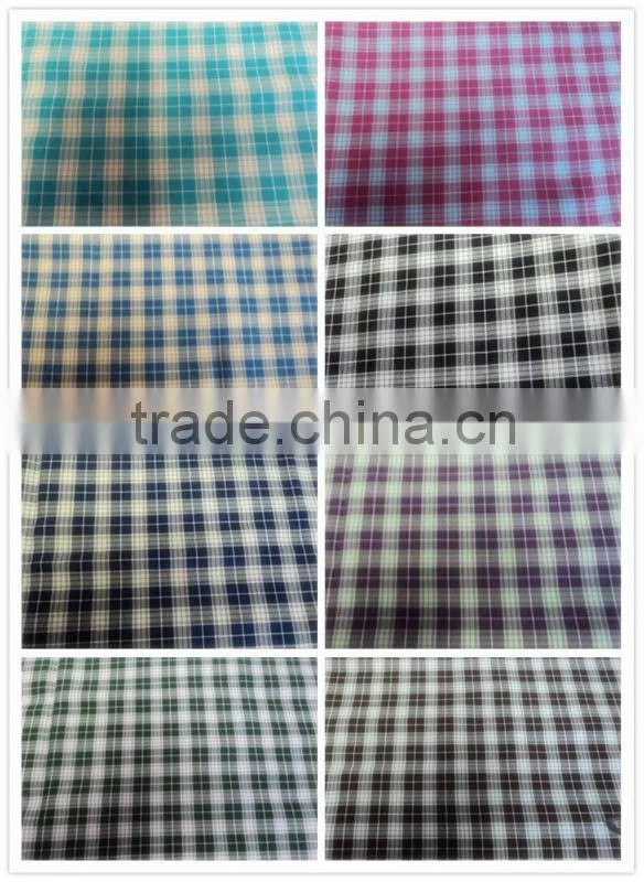 Royal blue mini matt check fabric, polyester 300D fabric