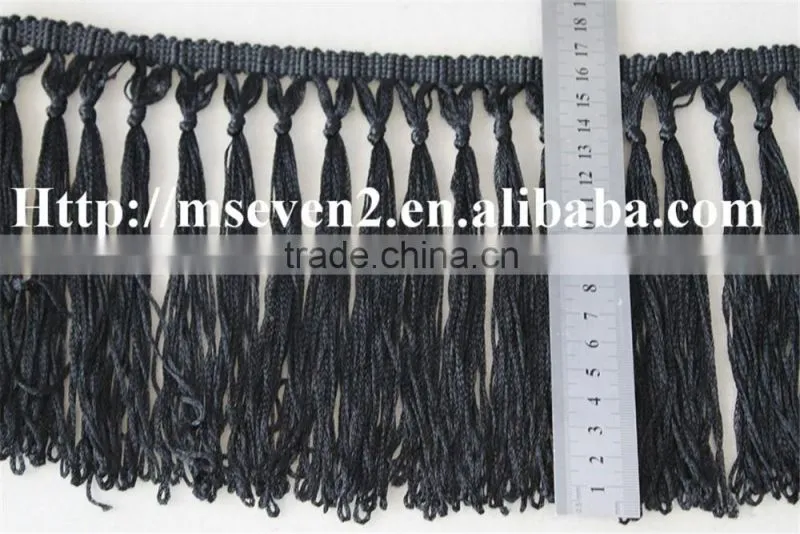 new arrival100% polyester crochet lace tassel border lace trims