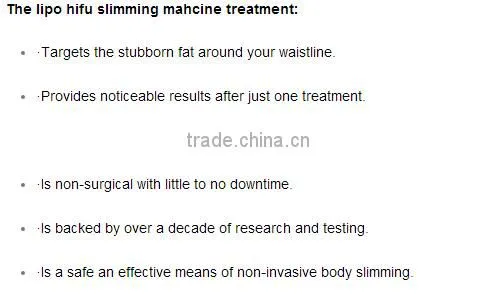HIFU face lifting & body slimming HIFU equipment&machine for fat reduce liposonix beauty machine