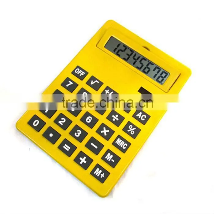 promotional item for shcool office dual power large diplay 12-digit electronic calculator double dual screen calculators
