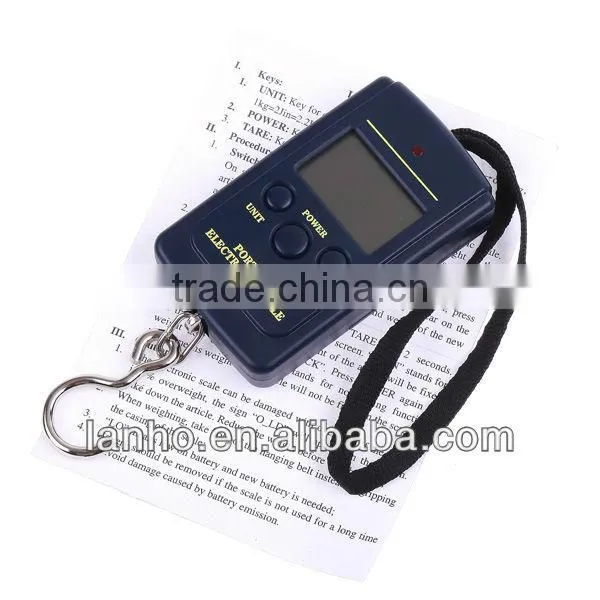 20g-40Kg Digital Hanging Luggage Fishing Weight Scale