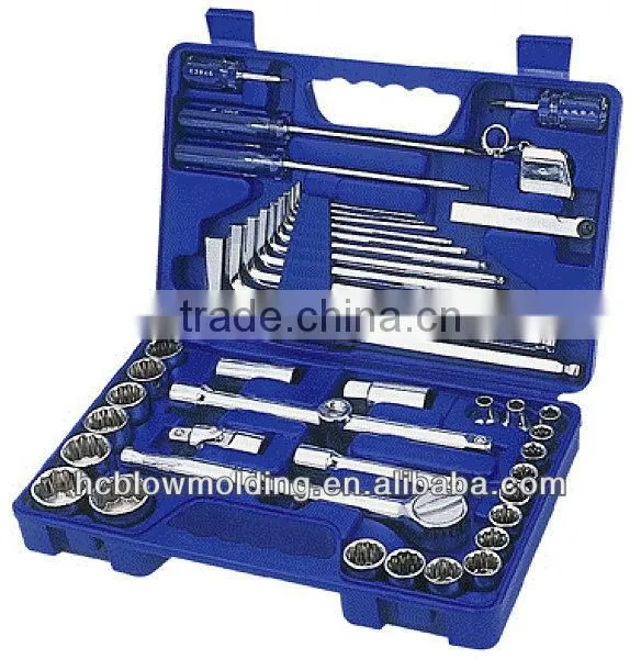 Customize blow molding hand tool set plastic garden tool set box Huizhou factory