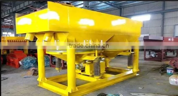 Gold jigging concentrator for gravity selection