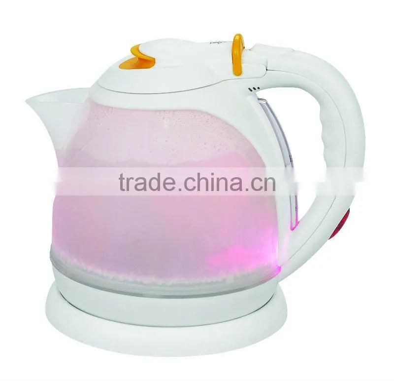 cordless electric kettle with LED light