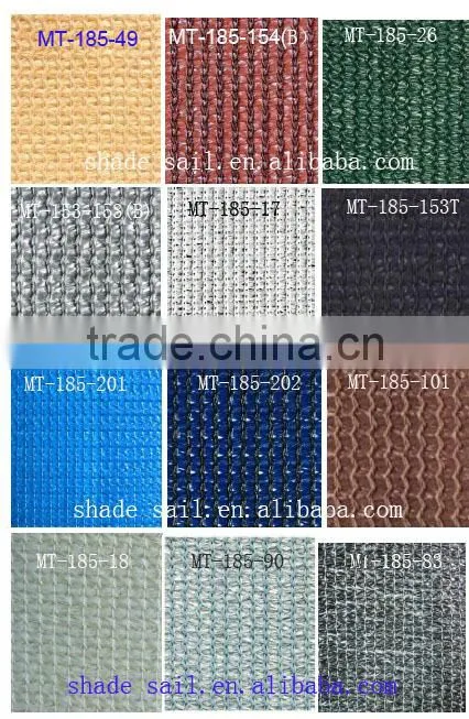 185gsm HDPE Shade fabric for hot sun