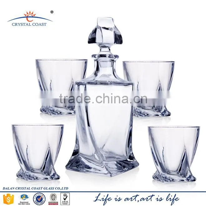 11OZ SET OF 6 CRYSTAL CUT GLASS DRINKWARE