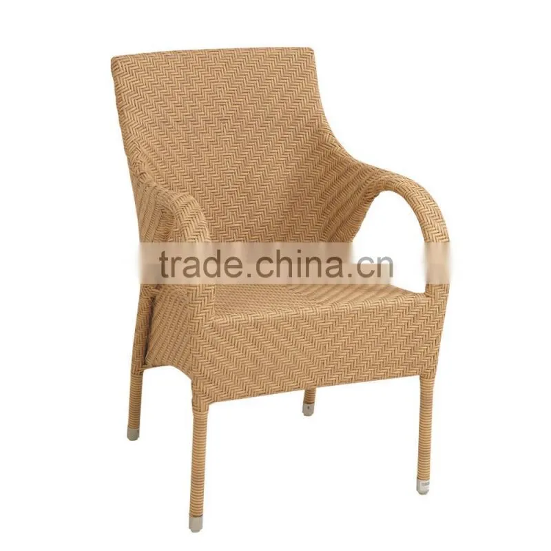 Rattan stacking bistro chairs for outdoor Made in China