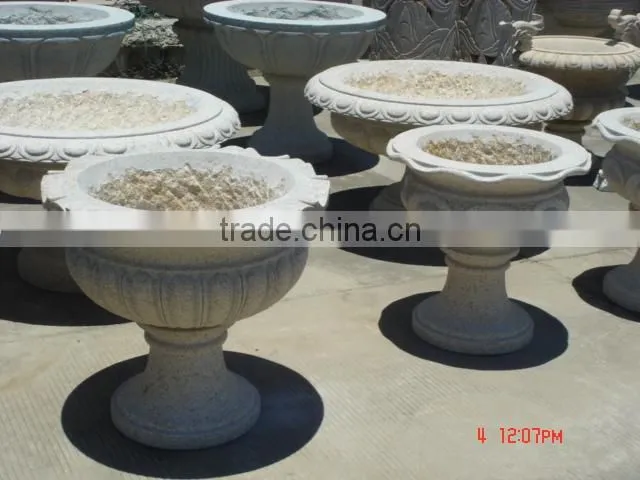Chinese yellow granite G682 flower pot