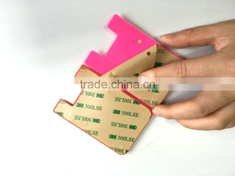 Best promotional gift silicone mobile phone pocket with custom logo