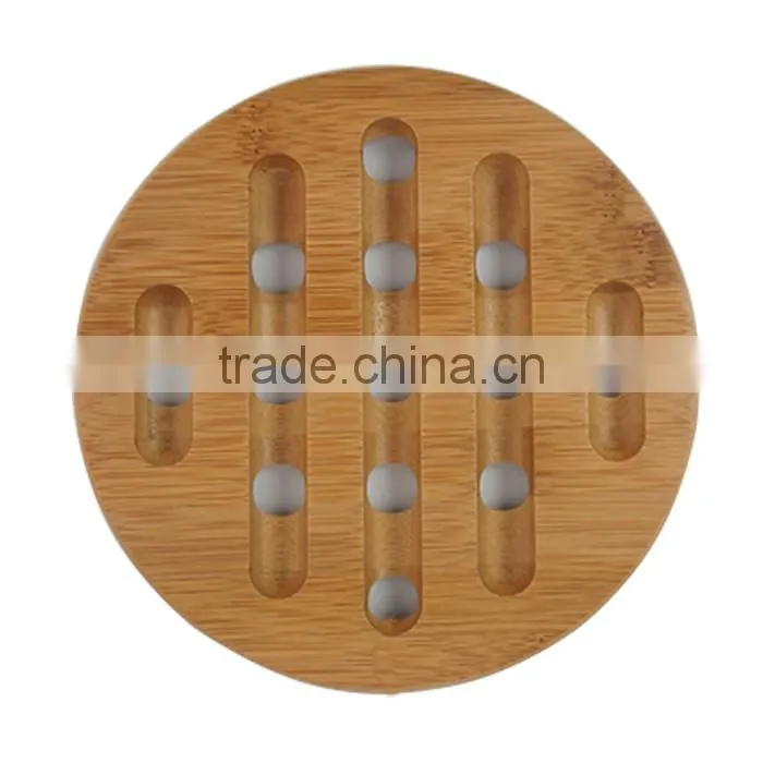 Little Round Bamboo Wood Cutting & Kitchen Chopping Board with Groove