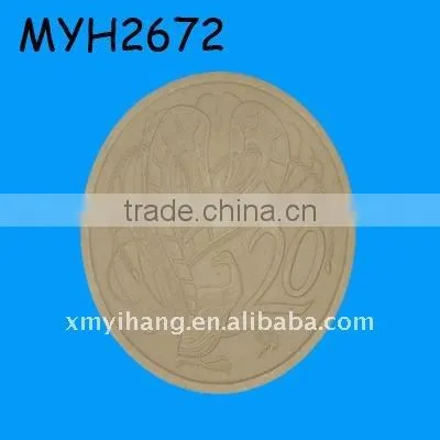resin Sabertooth Tiger gold medallions coin