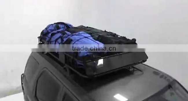 1.8*2.4M car roof luggage nets, elastic auto cargo net with hook