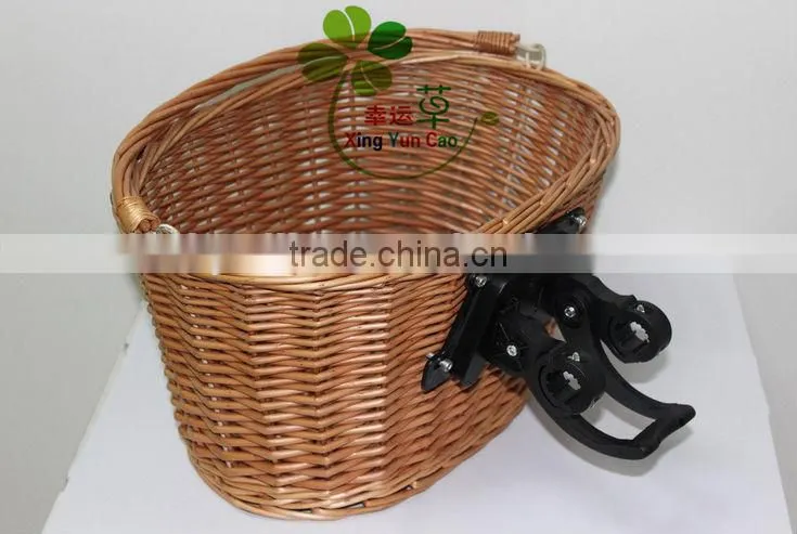 factory direct supply willow woven bicycle basket cheap shoping basket